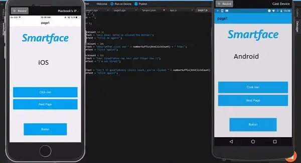 smartface ios emulator for pc windows and mac os to run ios apps