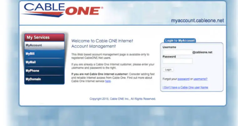 cable one mail login
